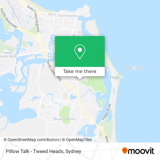 Mapa Pillow Talk - Tweed Heads