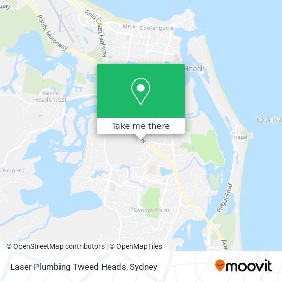 Laser Plumbing Tweed Heads map