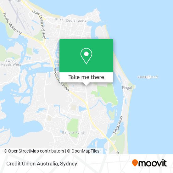 Mapa Credit Union Australia