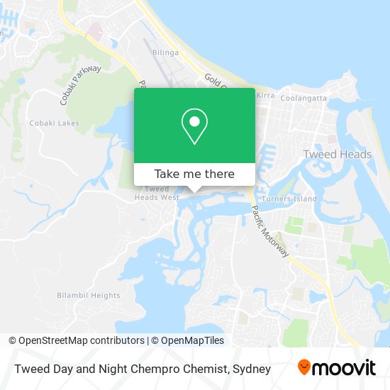 Tweed Day and Night Chempro Chemist map