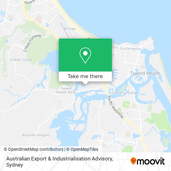 Australian Export & Industrialisation Advisory map