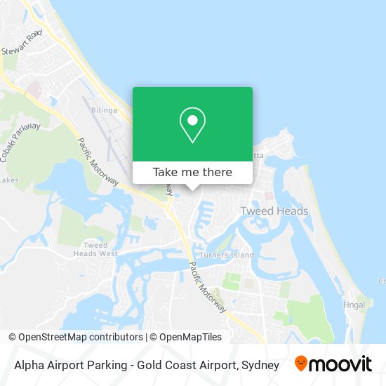 Mapa Alpha Airport Parking - Gold Coast Airport