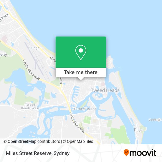 Miles Street Reserve map