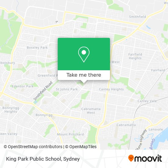 Mapa King Park Public School