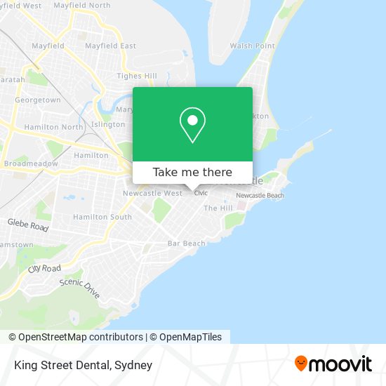 Mapa King Street Dental