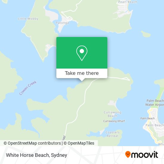 White Horse Beach map