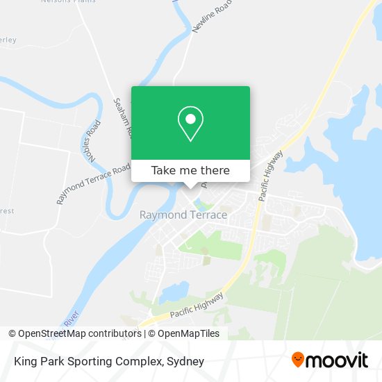 King Park Sporting Complex map