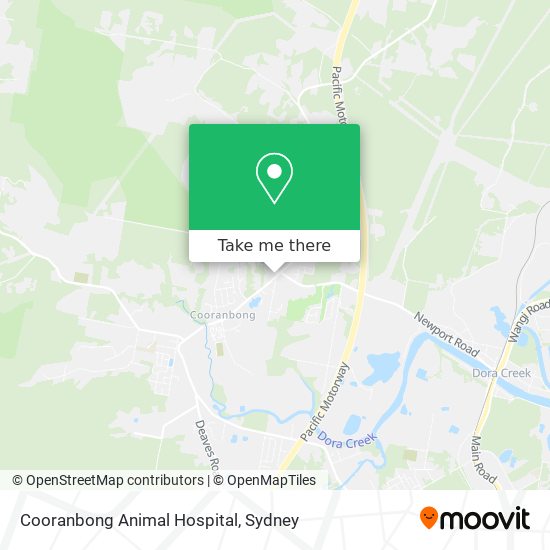 Mapa Cooranbong Animal Hospital