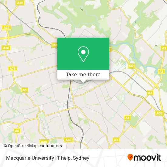 Macquarie University IT help map