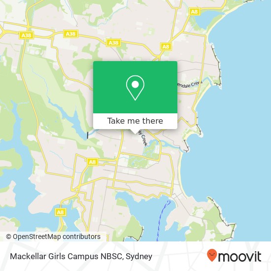 Mackellar Girls Campus NBSC map