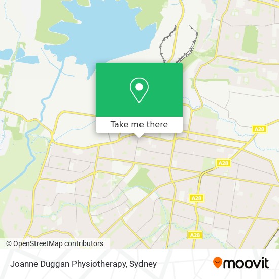 Joanne Duggan Physiotherapy map