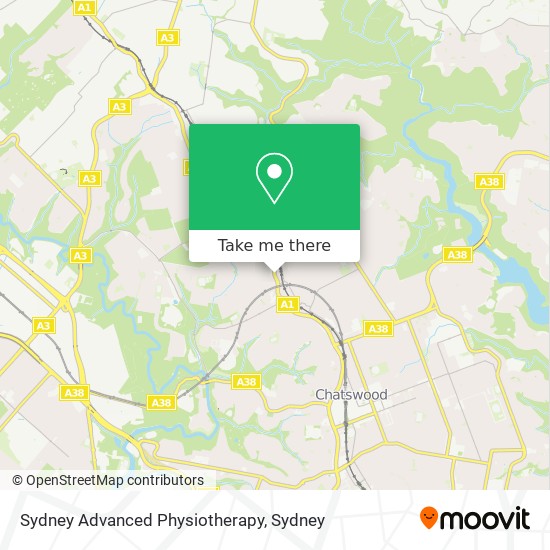 Mapa Sydney Advanced Physiotherapy