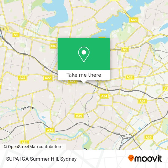 SUPA IGA Summer Hill map