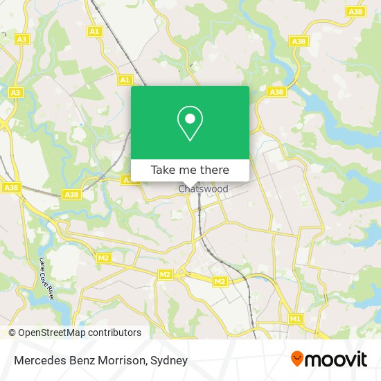 Mapa Mercedes Benz Morrison
