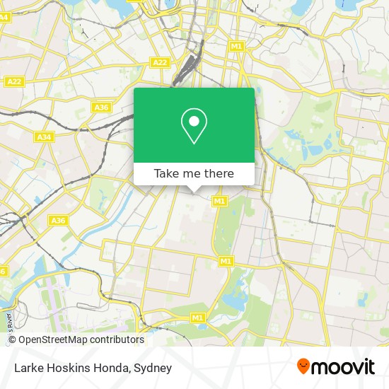 Larke Hoskins Honda map