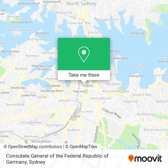 Consulate General of the Federal Republic of Germany map