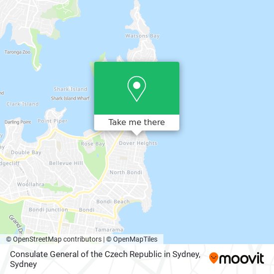Consulate General of the Czech Republic in Sydney map