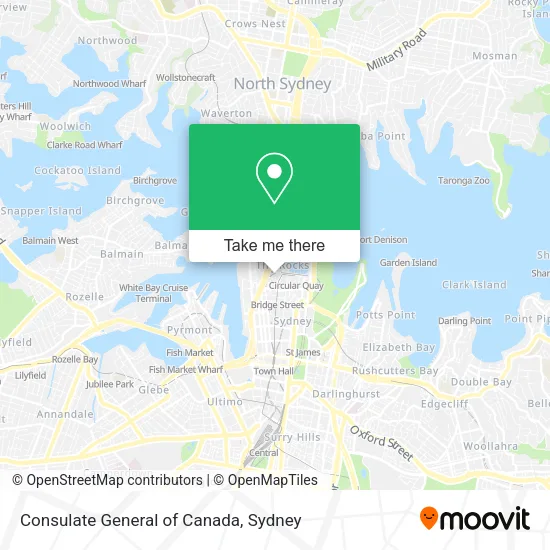 Consulate General of Canada map