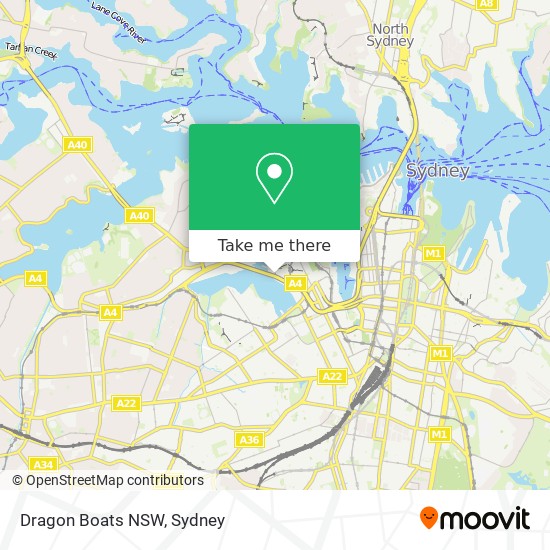 Dragon Boats NSW map