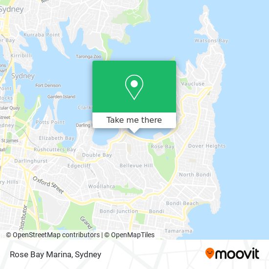 Rose Bay Marina map