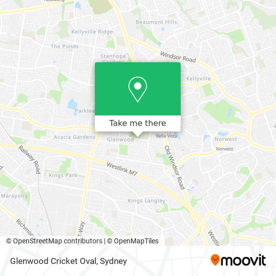 Glenwood Cricket Oval map
