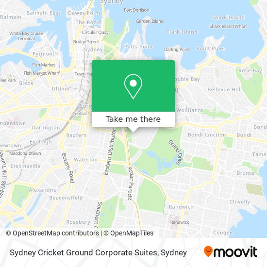 Sydney Cricket Ground Corporate Suites map