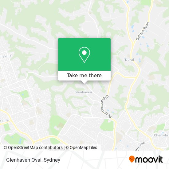 Glenhaven Oval map