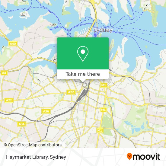 Mapa Haymarket Library