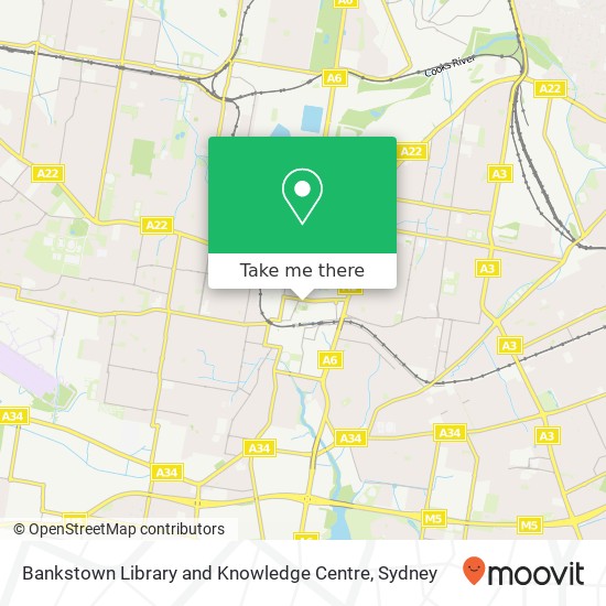 Bankstown Library and Knowledge Centre map