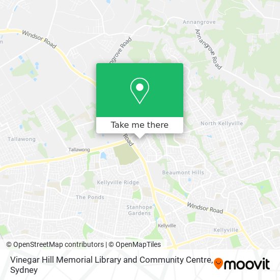 Vinegar Hill Memorial Library and Community Centre map