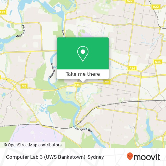 Computer Lab 3 (UWS Bankstown) map