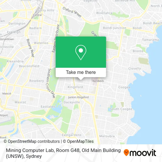 Mining Computer Lab, Room G48, Old Main Building (UNSW) map