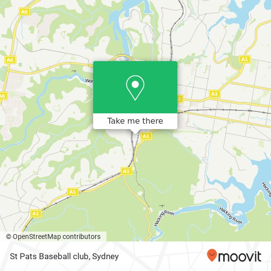 Mapa St Pats Baseball club