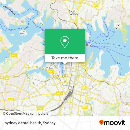 Mapa sydney dental health