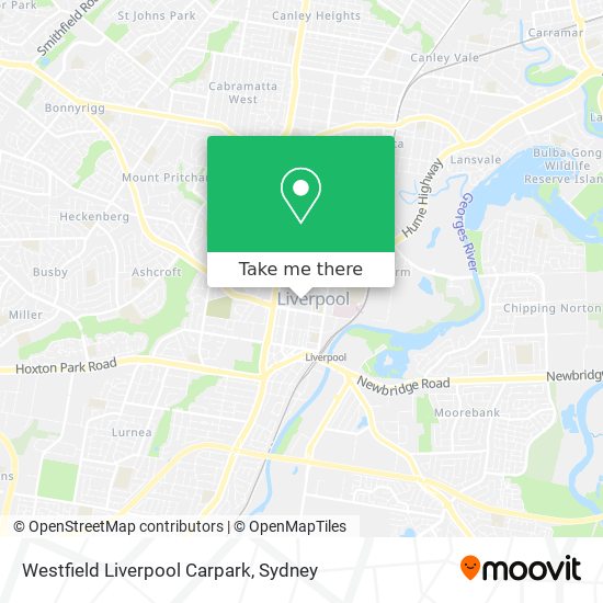 Westfield Liverpool Carpark map