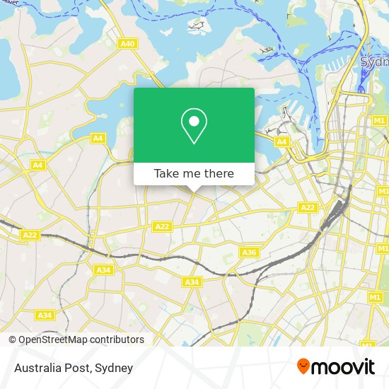 Australia Post map