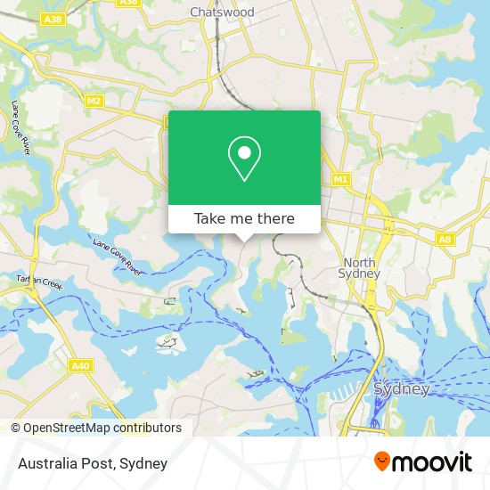 Australia Post map