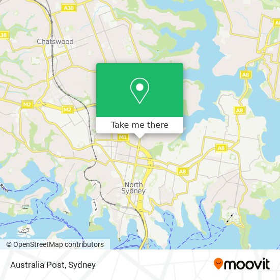 Mapa Australia Post