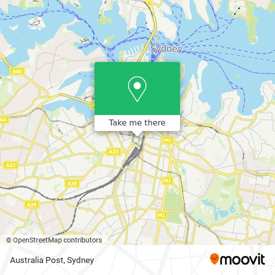 Australia Post map