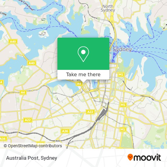 Australia Post map