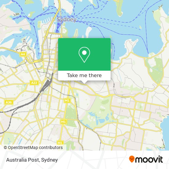 Mapa Australia Post