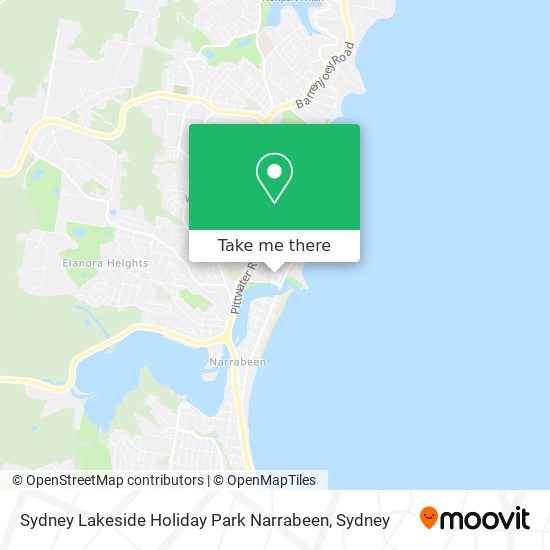 Sydney Lakeside Holiday Park Narrabeen map