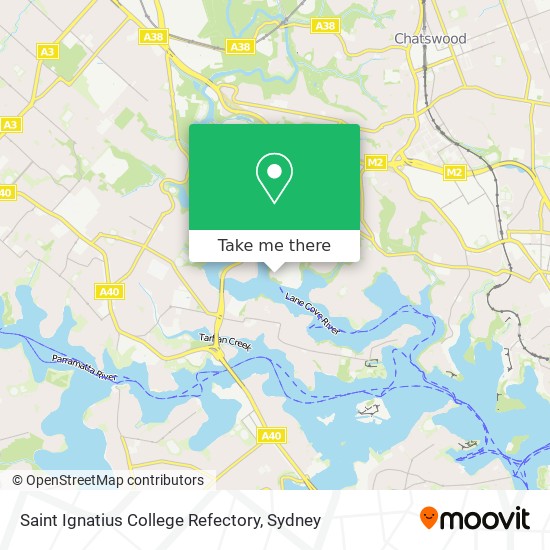 Saint Ignatius College Refectory map