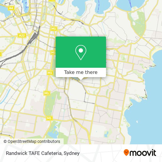 Randwick TAFE Cafeteria map