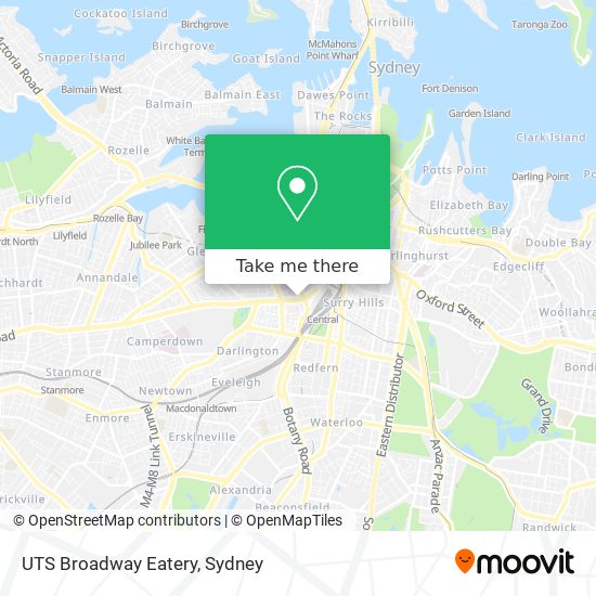UTS Broadway Eatery map