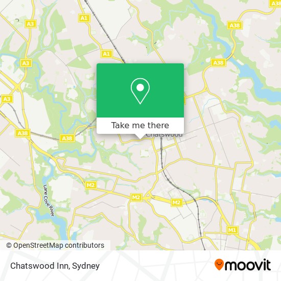 Chatswood Inn map