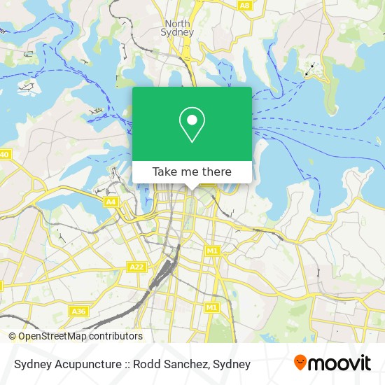 Mapa Sydney Acupuncture :: Rodd Sanchez