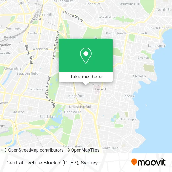 Mapa Central Lecture Block 7 (CLB7)