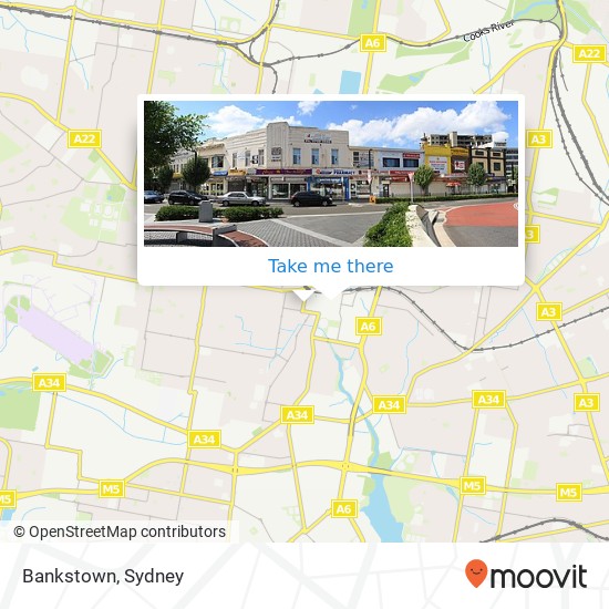 Mapa Bankstown