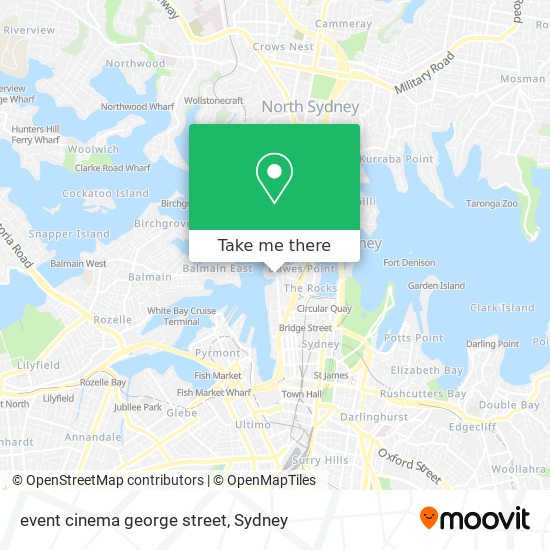 event cinema george street map